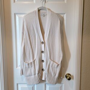 Loft cream cardigan M